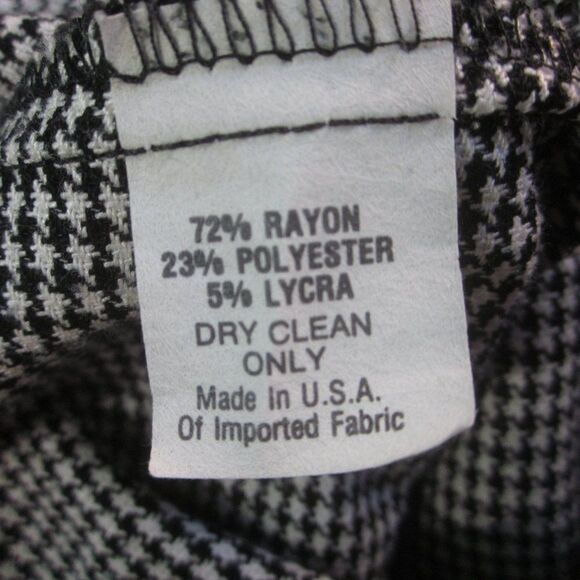 Christy Hall Vintage Size 6 1980’s Houndstooth Check Pants - Picture 6 of 8